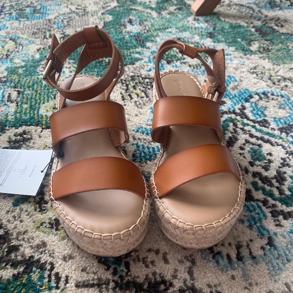 Listilla Espadrille Cognac Wedge Sandal